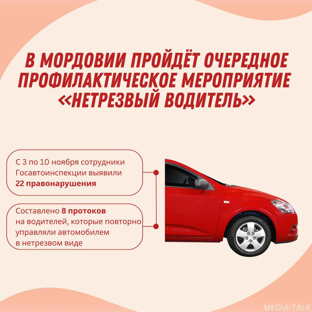 В Мордовии подвели итоги профилактической акции «Нетрезвый водитель» В Мордовии подвели итоги профилактической акции «Нетрезвый водитель»