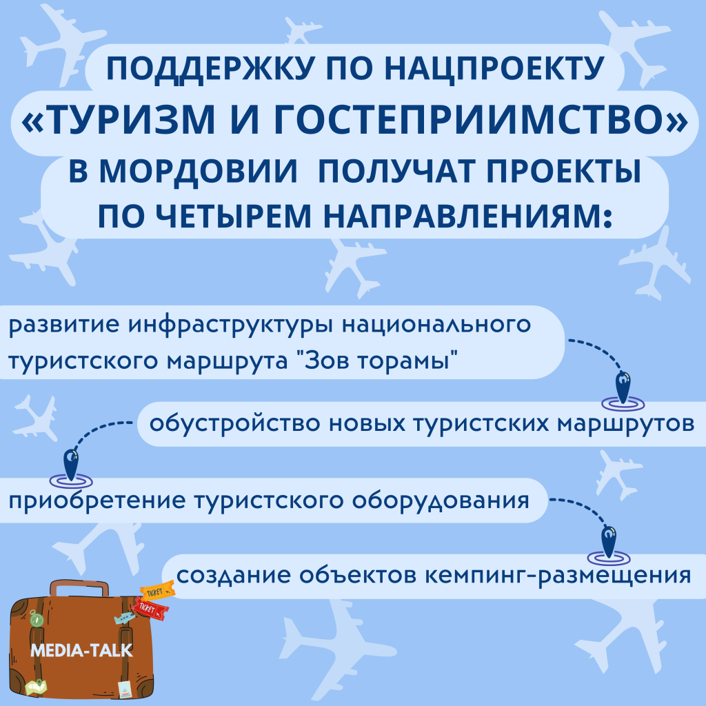 Конкурс на развитие туристической инфраструктуры Мордовии будет проходить по четырём пунктам